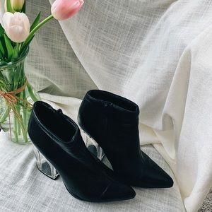 Jeffrey Campbell Ankle Booties w Transparent Heels